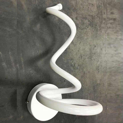 Applique moderno spirale a led 12 watt da parete lumetto abat jour lampada da interno 3 colorazione di luce - enzoled