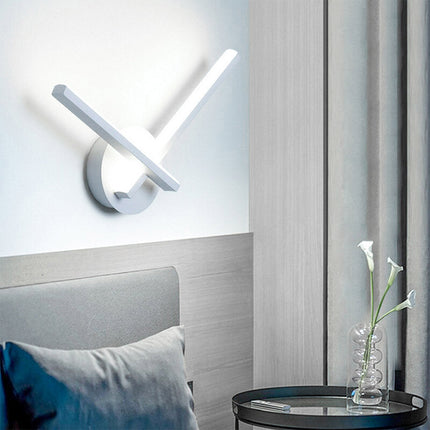 Applique a led a parete moderno 6 watt lampada da muro lumetto abat jour bianca luce fredda 6500k calda 3000k naturale 4000k - enzoled