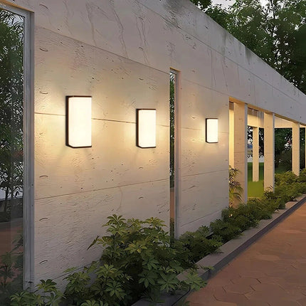 Applique a led da esterno per facciate giardino moderno lampada da muro nero 10 watt illuminazione per balcone IP65 - enzoled