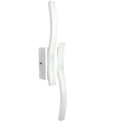 pplique a parete moderno a onda 10 watt lampada da muro bianca luce fredda 6500k calda 3000k naturale 4000k - enzoled