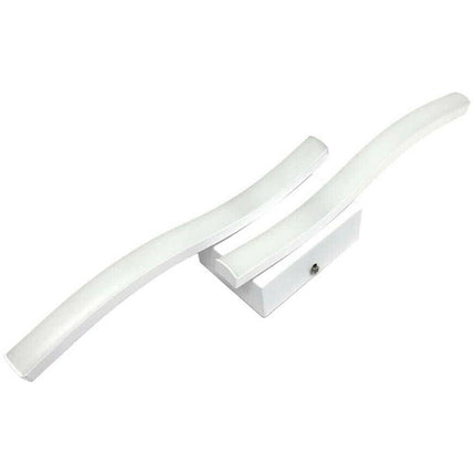 pplique a parete moderno a onda 10 watt lampada da muro bianca luce fredda 6500k calda 3000k naturale 4000k - enzoled