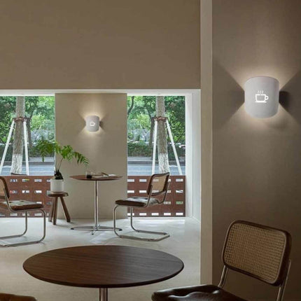 Applique a parete con raffigurazione tazza del caffè lampada attacco g9 illuminazione casa caffetteria - enzoled