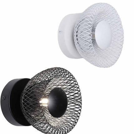 Applique a parete in stile industrial lampada da muro decorativa in metallo per camera da letto soggiorno attacco G9 - enzoled