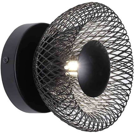 Applique a parete in stile industrial lampada da muro decorativa in metallo per camera da letto soggiorno attacco G9 - enzoled