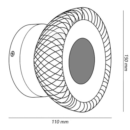 Applique a parete in stile industrial lampada da muro decorativa in metallo per camera da letto soggiorno attacco G9 - enzoled