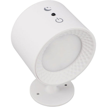 Lampada da parete led touch con telecomando luce fronte retro ricaricabile usb tre colorazione di luce calda fredda naturale orientabile 360° - enzoled