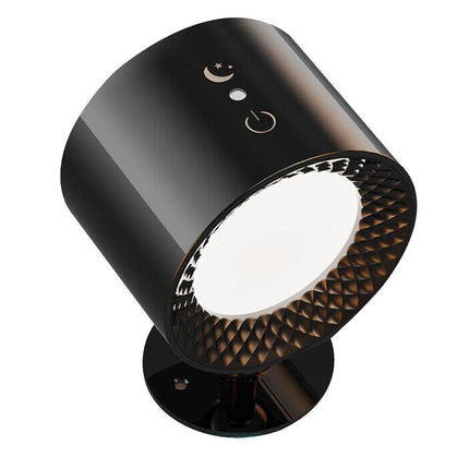 Lampada da parete led touch con telecomando luce fronte retro ricaricabile usb tre colorazione di luce calda fredda naturale orientabile 360° - enzoled