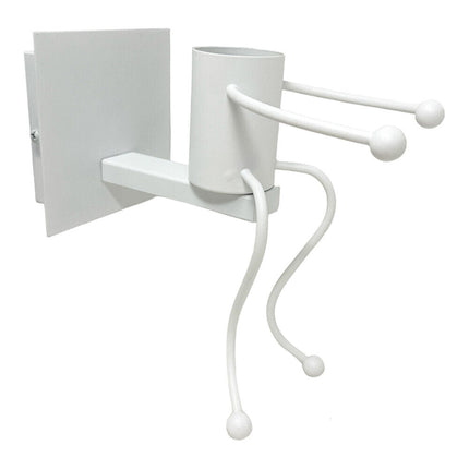 Applique da parete decorativo a forma di omino lampada da muro in metallo attacco E27 arredo casa - enzoled