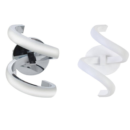 Applique a parete stilizzato 9 watt lampada da muro spirale 3 colorazione di luce memorizzabili - enzoled