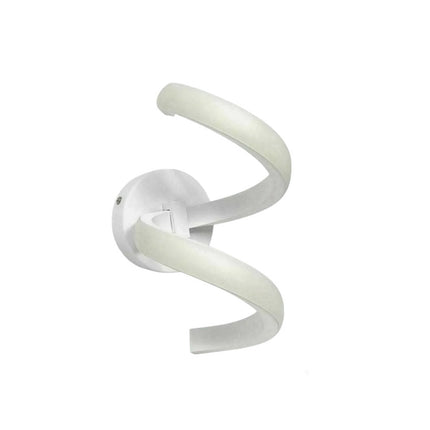 Applique a parete stilizzato 9 watt lampada da muro spirale 3 colorazione di luce memorizzabili - enzoled