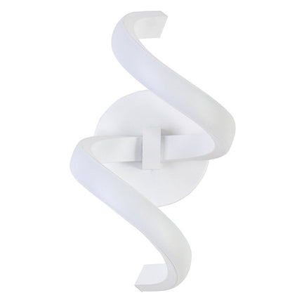 Applique a parete stilizzato 9 watt lampada da muro spirale 3 colorazione di luce memorizzabili - enzoled