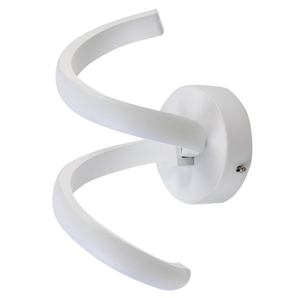 Applique a parete stilizzato 9 watt lampada da muro spirale 3 colorazione di luce memorizzabili - enzoled