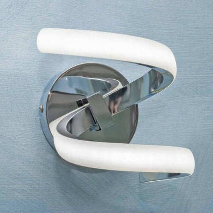 Applique a parete stilizzato 9 watt lampada da muro spirale 3 colorazione di luce memorizzabili - enzoled