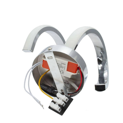 Applique a parete stilizzato 9 watt lampada da muro spirale 3 colorazione di luce memorizzabili - enzoled