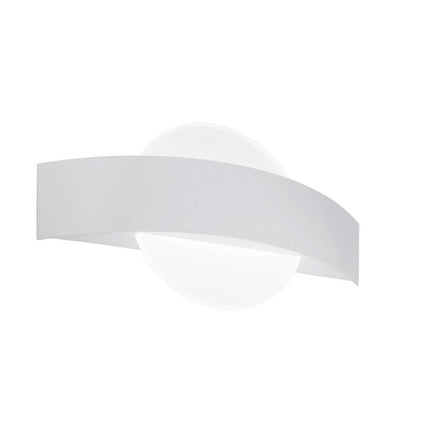 Applique da parete led 8 watt doppia emissione di luce up e down lampada con pannello in vetro opaco tecnologia CCT - enzoled