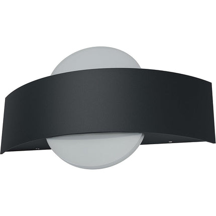 Applique da parete led 8 watt doppia emissione di luce up e down lampada con pannello in vetro opaco tecnologia CCT - enzoled