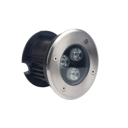 Faretto ad incasso calpestabile 3 led 3 watt segnapasso carrabile luce fredda 6500k calda 3000k naturale 4000k IP67 - enzoled