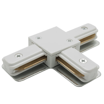 Connettore giunto a T per binario elettrificato monofase guida giunzione per staffa trak connessione doppio contatto - enzoled