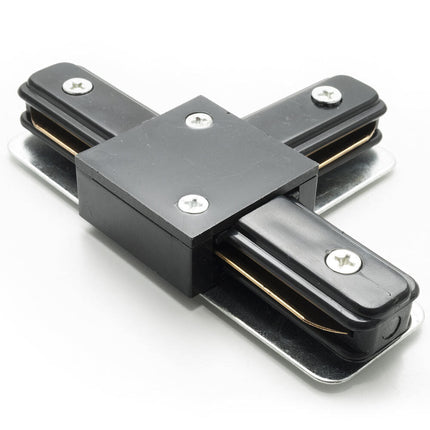 Connettore giunto a T per binario elettrificato monofase guida giunzione per staffa trak connessione doppio contatto - enzoled