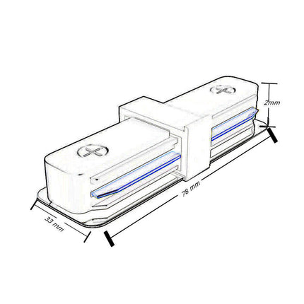 Connettore giunto lineare per binario elettrificato monofase guida giunzione per staffa trak - enzoled