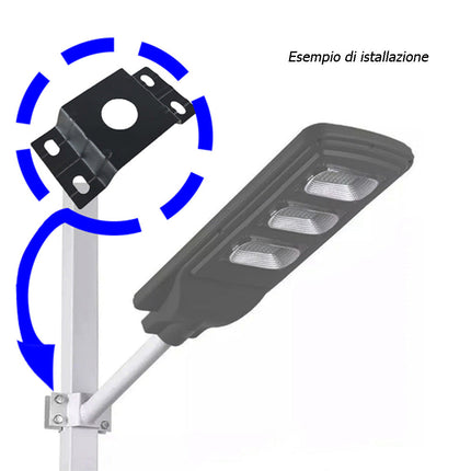 Supporto cravatta di fissaggio per palo per lampioni stradali staffa di montaggio per fari stradali - enzoled