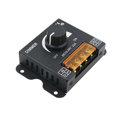 Dimmer per luci led monocolore interruttore controller con manopola 12-24V regolatore di luminosità 30 ampere - enzoled