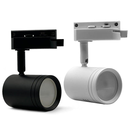 Porta faretto monofase orientabile da binario per soffitto con attacco gu10 proiettore faro per binario elettrificato - enzoled