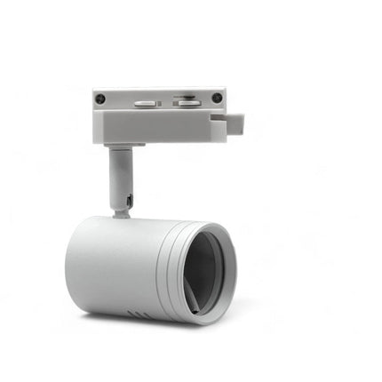 Porta faretto monofase orientabile da binario per soffitto con attacco gu10 proiettore faro per binario elettrificato - enzoled