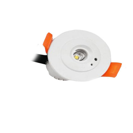 Faretto di emergenza da incasso 3 watt 1 led cob anti black out mini spot luce fredda 6500k - enzoled