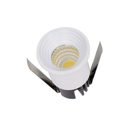 Faretto 1 led COB ad incasso 3 watt mini spot punto luce tondo bianco luce bianca 6500k calda 3000k e naturale 4000k - enzoled
