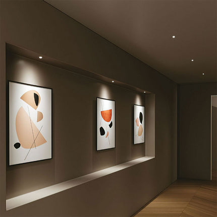 Faretto 1 led COB ad incasso 3 watt mini spot punto luce tondo nero luce bianca 6500k calda 3000k e naturale 4000k - enzoled