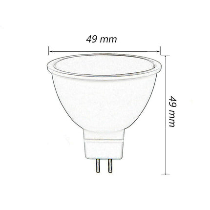 Faretto a led 6 watt gu5.3 lampada lampadina mr16 rispiamo energetico 12 volt faretti illuminazione casa ufficio negozio - enzoled
