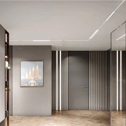 Faretto led lineare per binario track monofase barra 20 watt faro bianco o nero orientabile per cucina open space cct fredda 6500k calda 3000k naturale 4000k - enzoled