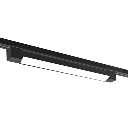 Faretto led lineare per binario track monofase barra 20 watt faro bianco o nero orientabile per cucina open space cct fredda 6500k calda 3000k naturale 4000k - enzoled