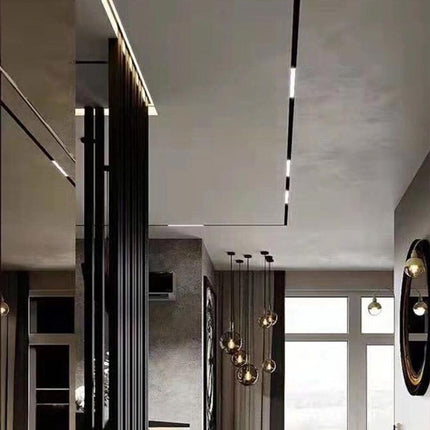 Faretto led lineare per binario track monofase barra 20 watt faro bianco o nero orientabile per cucina open space cct fredda 6500k calda 3000k naturale 4000k - enzoled