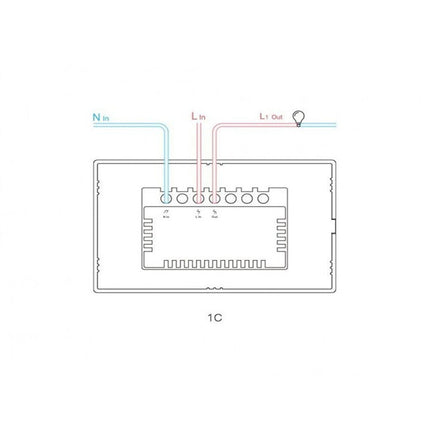 Interruttore Son/Off smart 1 canale controller da remoto wireless wifi placca touch domotica - enzoled