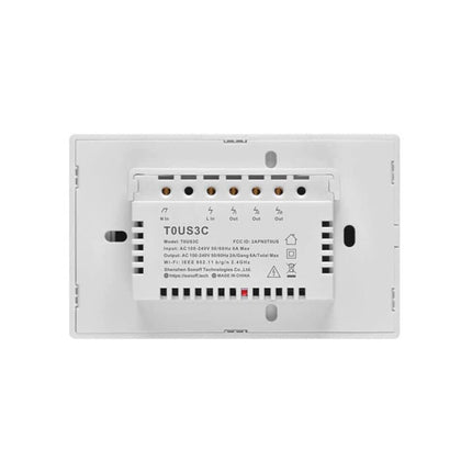 Interruttore Son/Off smart 3 canale controller da remoto wireless wifi placca touch domotica - enzoled