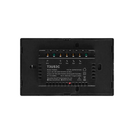 Interruttore Son/Off smart 3 canale controller da remoto wireless wifi placca touch domotica - enzoled