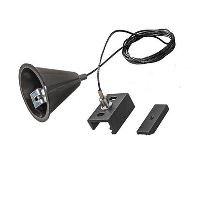 Kit di 2 pezzi per montaggio a sospensione dei binari track elettrificati monofase cavo da 3 metri regolabile - enzoled