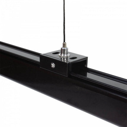 Kit di 2 pezzi per montaggio a sospensione dei binari track elettrificati monofase cavo da 3 metri regolabile - enzoled