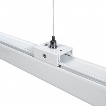 Kit di 2 pezzi per montaggio a sospensione dei binari track elettrificati monofase cavo da 3 metri regolabile - enzoled