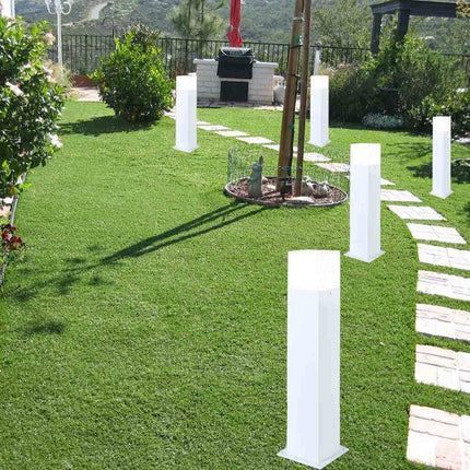 Lampione da giardino per esterno in alluminio attacco E27 lampada da terra lampioncino per vialetti IP44 - enzoled