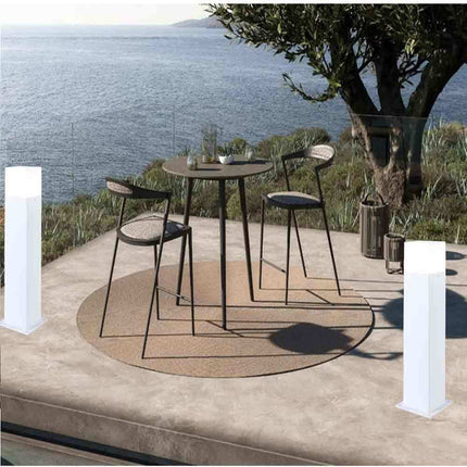 Lampione da giardino per esterno in alluminio attacco E27 lampada da terra lampioncino per vialetti IP44 - enzoled