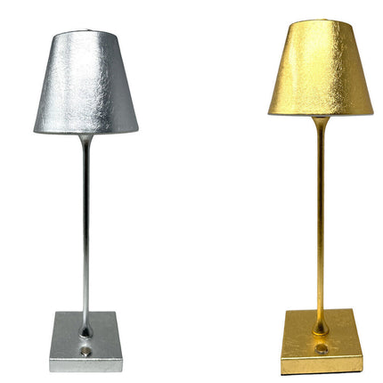 Lampada bistrot touch da tavolo a led ricaricabile usb  lume decorativo tripla colorazione di luce - enzoled