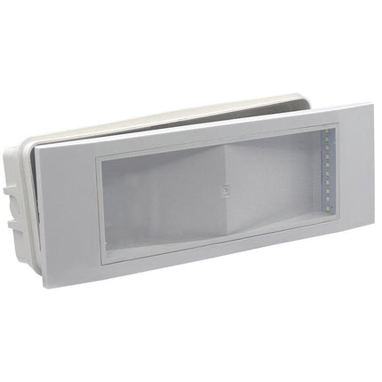 Lampada a led da incasso di emergenza anti black out 5 watt 20 led luce fredda 6500k con 4 pittogrammi - enzoled
