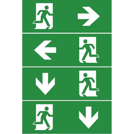 Lampada a led da incasso di emergenza anti black out 5 watt 20 led luce fredda 6500k con 4 pittogrammi - enzoled