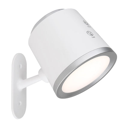 Lampada doppio uso da scrivania e applique a led 6 watt touch 2 riflettore dimmerabile 3 colorazioni - enzoled
