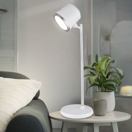 Lampada doppio uso da scrivania e applique a led 6 watt touch 2 riflettore dimmerabile 3 colorazioni - enzoled