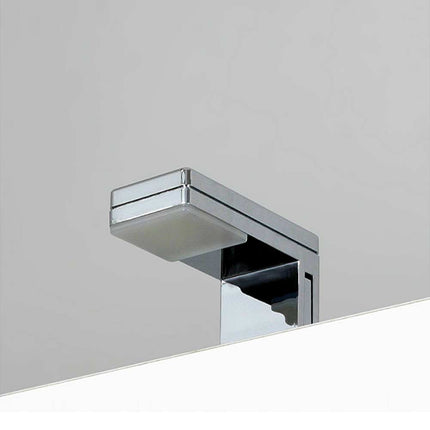 Lampada a led per specchio da bagno 3 watt applique moderno a luce naturale nero o silver IP44 - enzoled