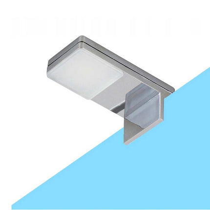 Lampada a led per specchio da bagno 3 watt applique moderno a luce naturale nero o silver IP44 - enzoled